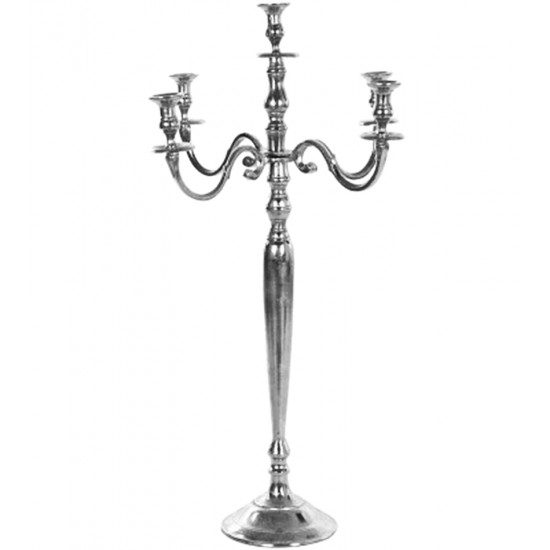 Candelabro para 5 velas em Alumínio 106cm por 58cm